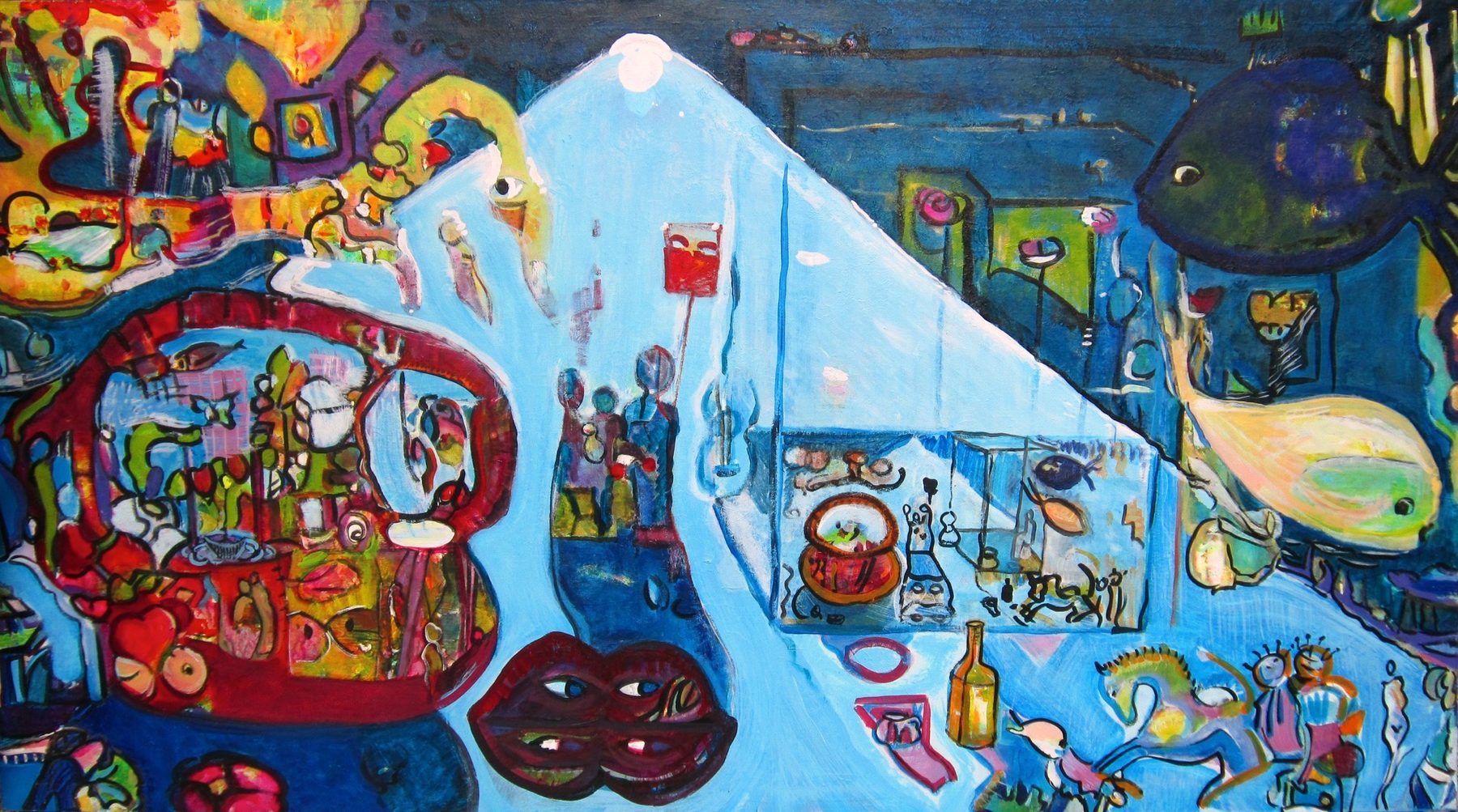 Convivencia, Acryl auf Leinwand de Marcos Shannon