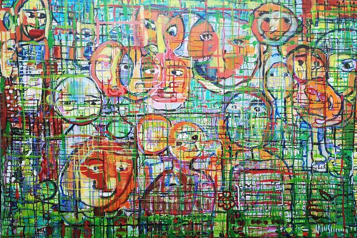 Enredados, pintura de Marcos Shannon