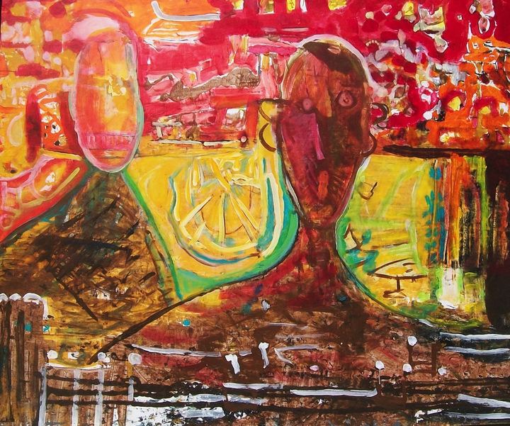 Los Notas, pintura de Marcos Shannon